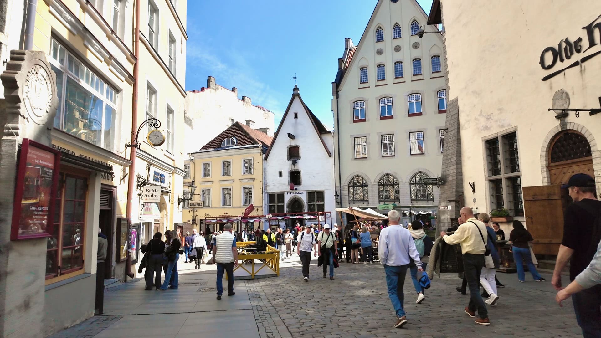 Medieval streets of the Tallinn old town