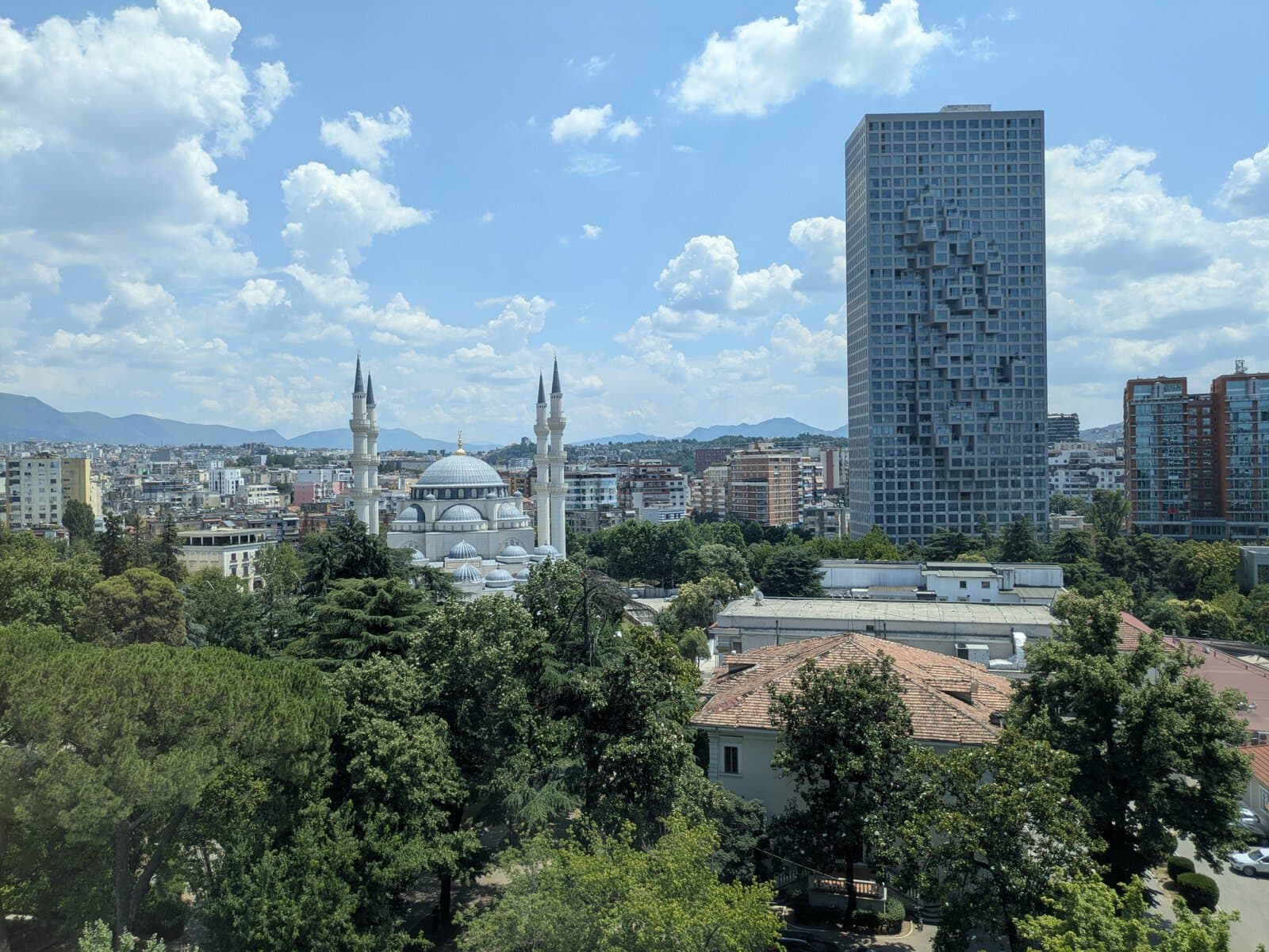 Tirana skyline